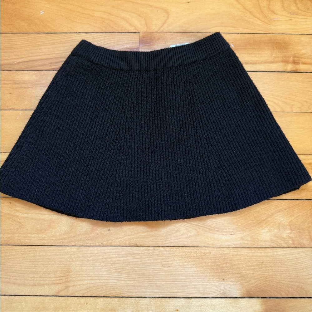 Classic Black Knit Skirt